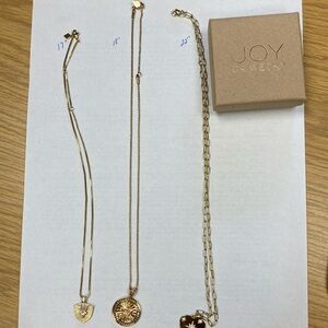 Set of 3 adjustable necklaces